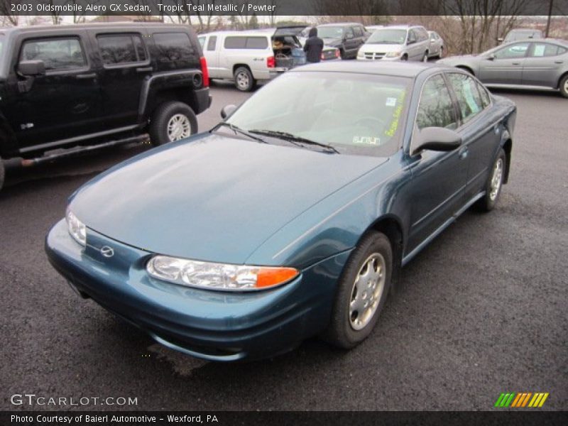 Tropic Teal Metallic / Pewter 2003 Oldsmobile Alero GX Sedan