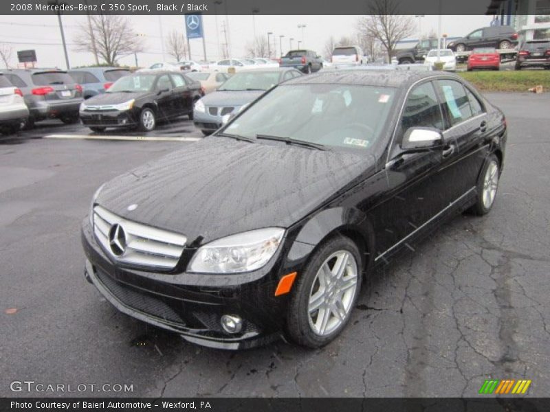 Black / Black 2008 Mercedes-Benz C 350 Sport