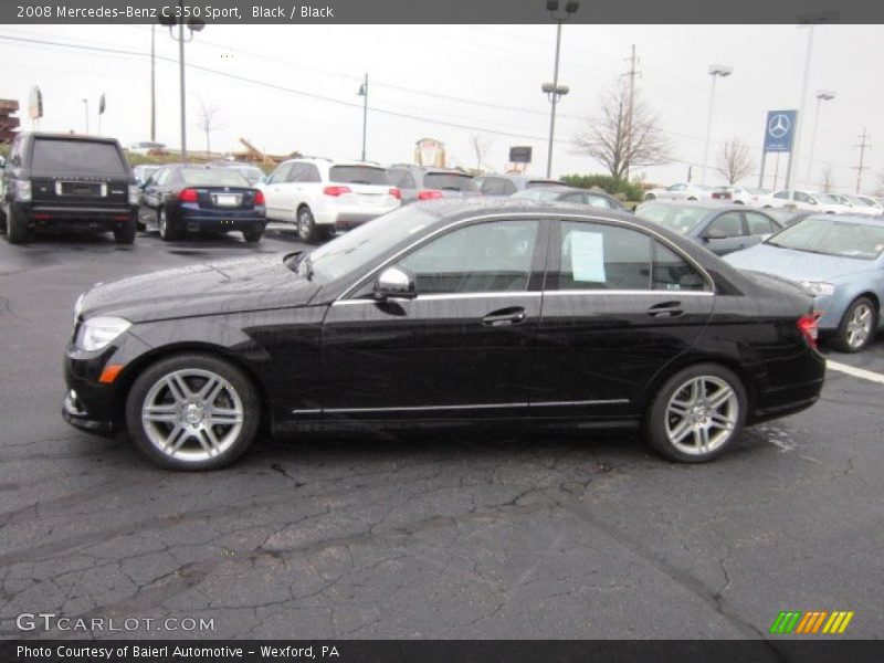 Black / Black 2008 Mercedes-Benz C 350 Sport