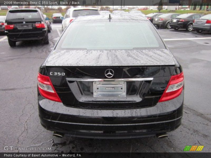 Black / Black 2008 Mercedes-Benz C 350 Sport