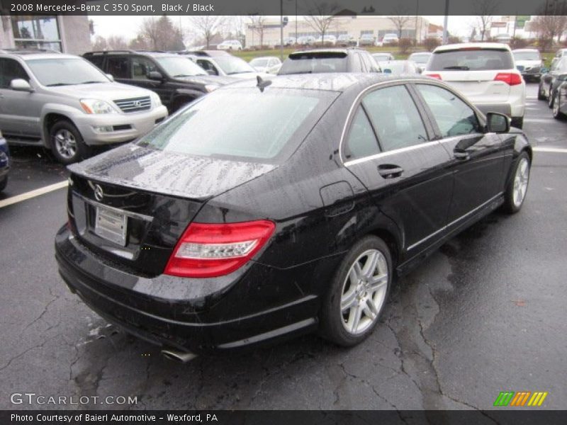 Black / Black 2008 Mercedes-Benz C 350 Sport