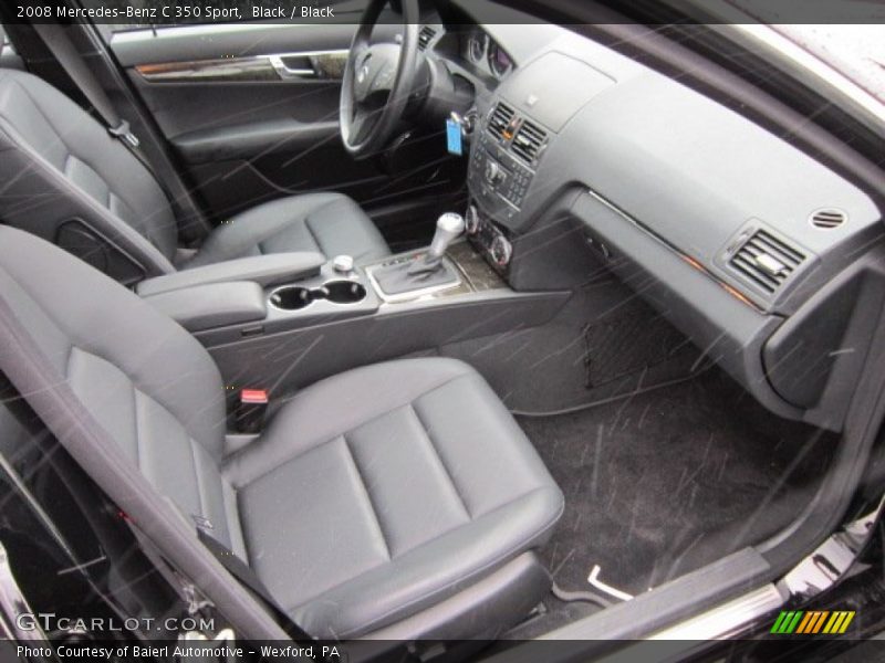 Black / Black 2008 Mercedes-Benz C 350 Sport