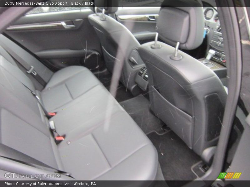 Black / Black 2008 Mercedes-Benz C 350 Sport