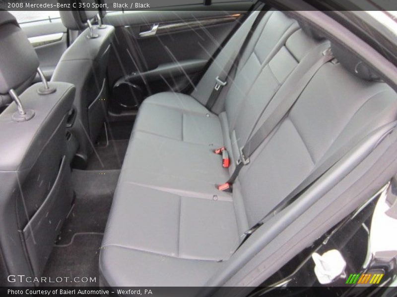 Black / Black 2008 Mercedes-Benz C 350 Sport