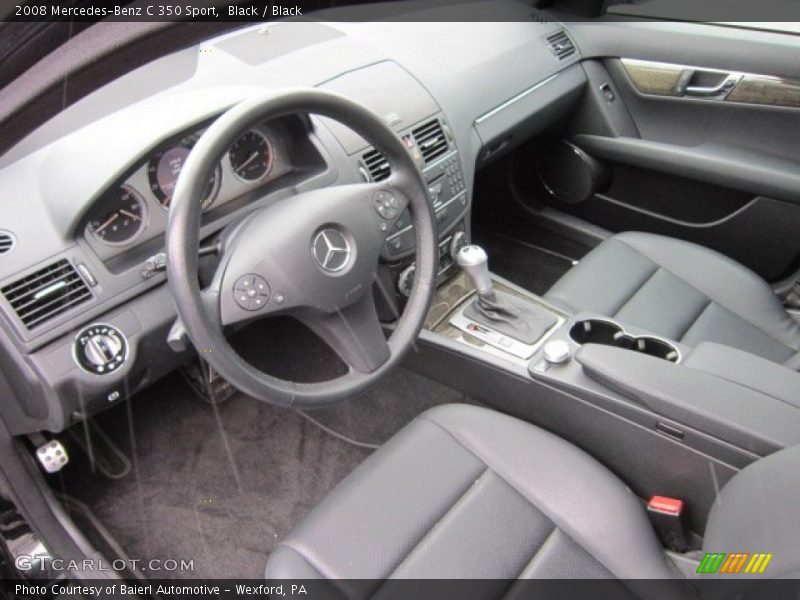 Black / Black 2008 Mercedes-Benz C 350 Sport