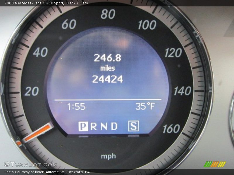 Black / Black 2008 Mercedes-Benz C 350 Sport