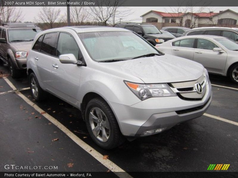 Billet Silver Metallic / Ebony 2007 Acura MDX Sport