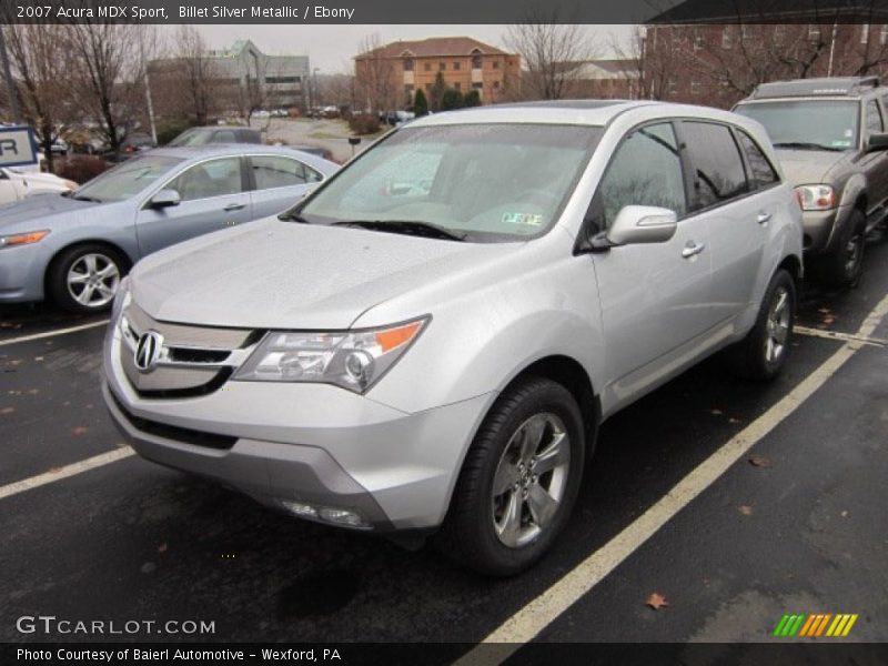 Billet Silver Metallic / Ebony 2007 Acura MDX Sport