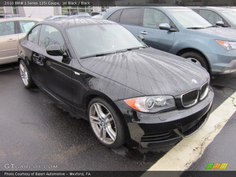 Jet Black / Black 2010 BMW 1 Series 135i Coupe