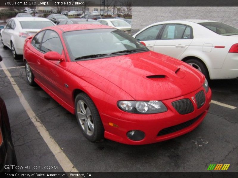Torrid Red / Black 2005 Pontiac GTO Coupe