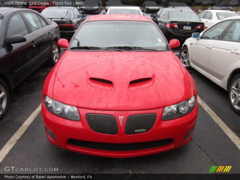 Torrid Red / Black 2005 Pontiac GTO Coupe