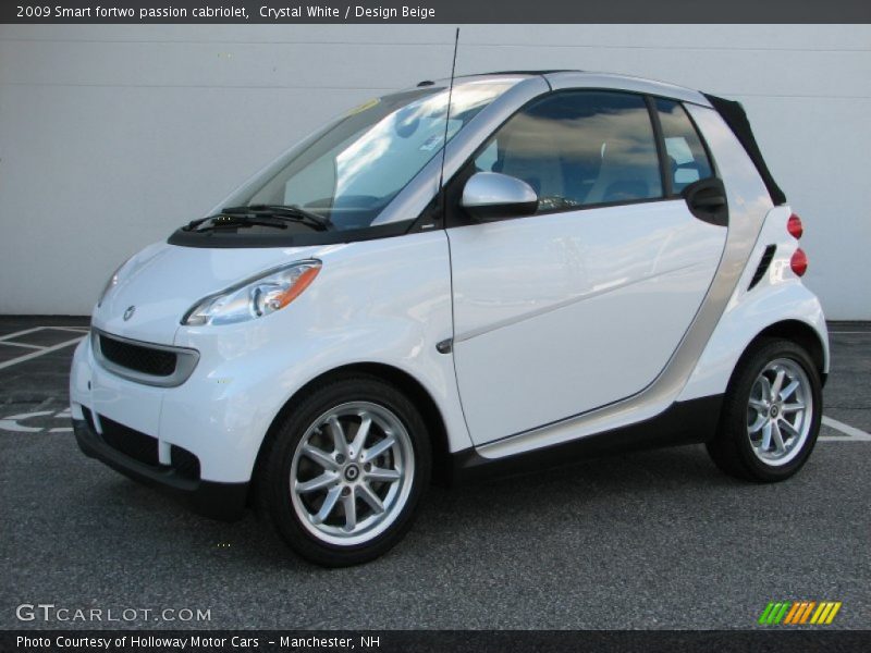 Crystal White / Design Beige 2009 Smart fortwo passion cabriolet