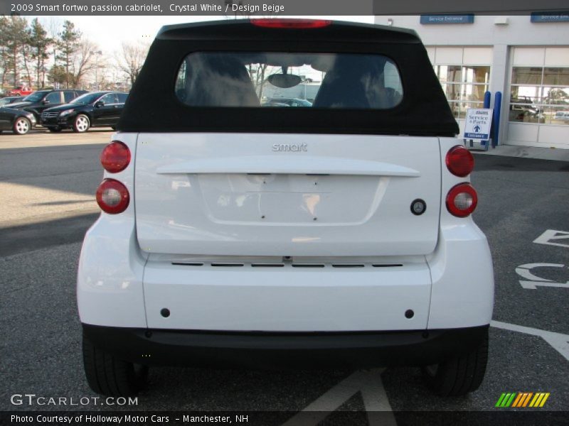Crystal White / Design Beige 2009 Smart fortwo passion cabriolet