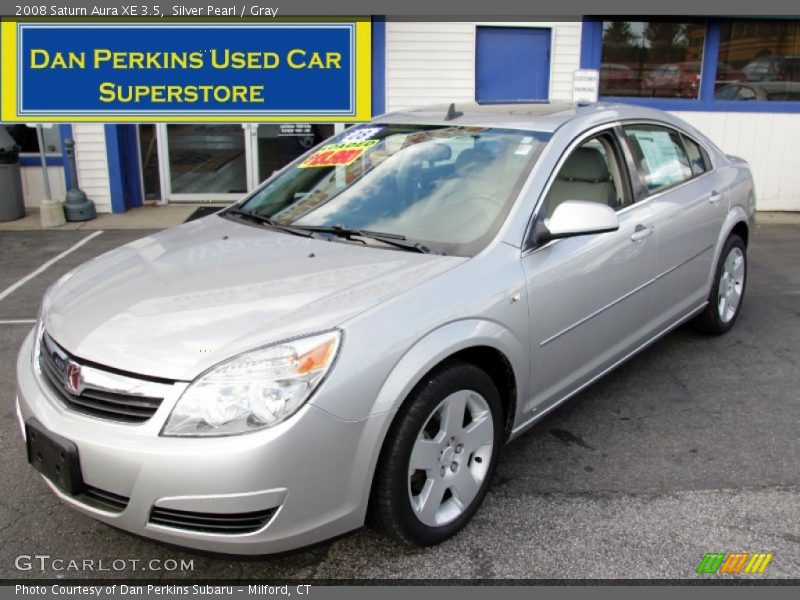 Silver Pearl / Gray 2008 Saturn Aura XE 3.5