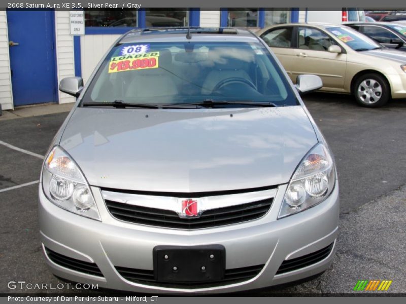 Silver Pearl / Gray 2008 Saturn Aura XE 3.5