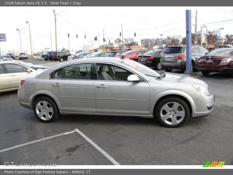 Silver Pearl / Gray 2008 Saturn Aura XE 3.5