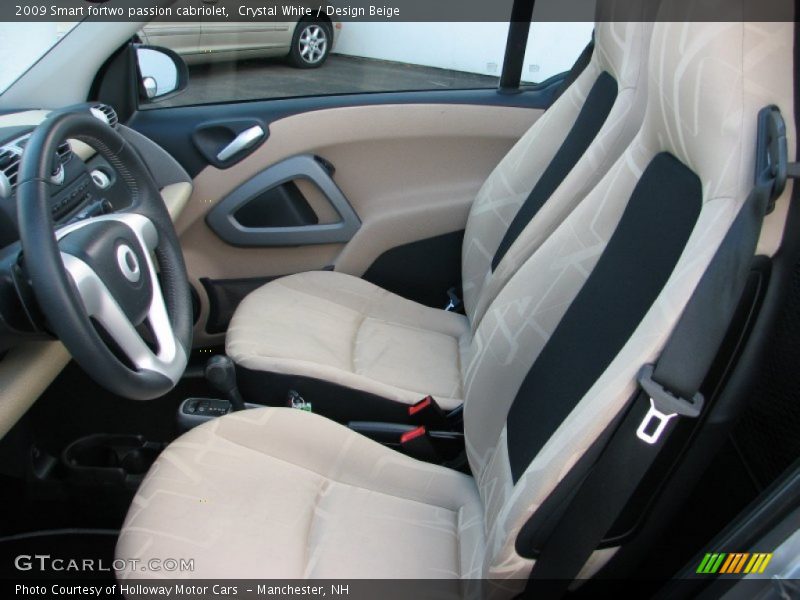 Crystal White / Design Beige 2009 Smart fortwo passion cabriolet