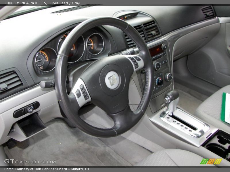 Silver Pearl / Gray 2008 Saturn Aura XE 3.5
