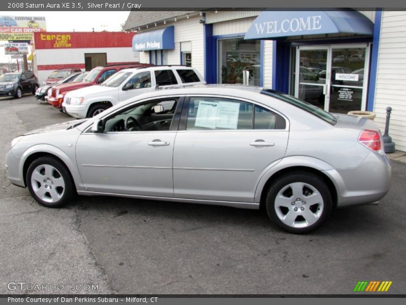 Silver Pearl / Gray 2008 Saturn Aura XE 3.5