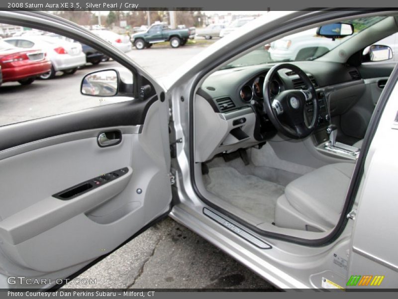 Silver Pearl / Gray 2008 Saturn Aura XE 3.5