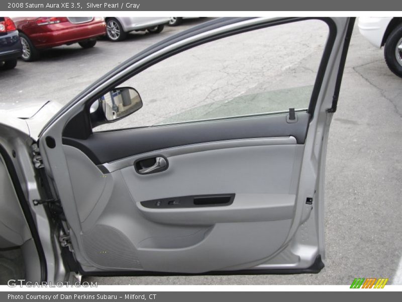 Silver Pearl / Gray 2008 Saturn Aura XE 3.5