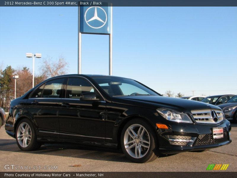 Black / Black 2012 Mercedes-Benz C 300 Sport 4Matic