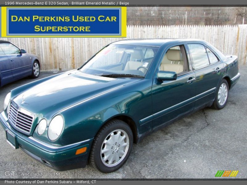 Brilliant Emerald Metallic / Beige 1996 Mercedes-Benz E 320 Sedan