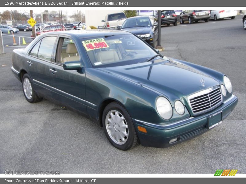 Brilliant Emerald Metallic / Beige 1996 Mercedes-Benz E 320 Sedan