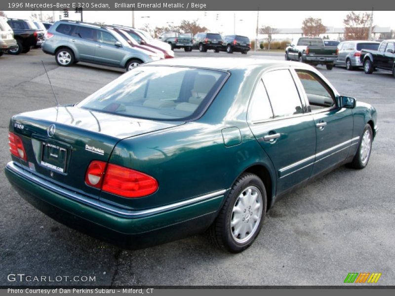 Brilliant Emerald Metallic / Beige 1996 Mercedes-Benz E 320 Sedan