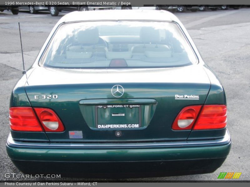 Brilliant Emerald Metallic / Beige 1996 Mercedes-Benz E 320 Sedan