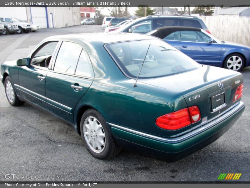 Brilliant Emerald Metallic / Beige 1996 Mercedes-Benz E 320 Sedan