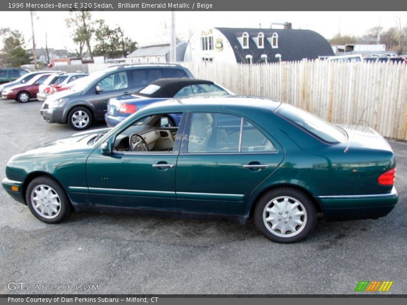Brilliant Emerald Metallic / Beige 1996 Mercedes-Benz E 320 Sedan