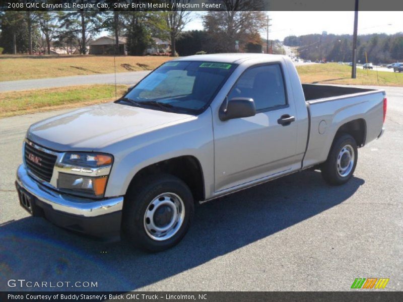 Silver Birch Metallic / Medium Pewter 2008 GMC Canyon SL Regular Cab