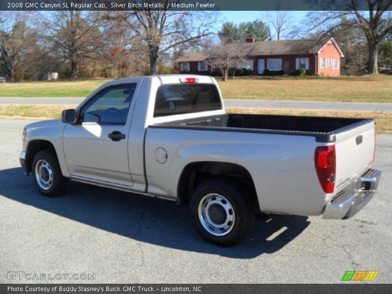 Silver Birch Metallic / Medium Pewter 2008 GMC Canyon SL Regular Cab