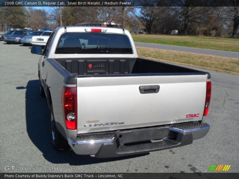 Silver Birch Metallic / Medium Pewter 2008 GMC Canyon SL Regular Cab