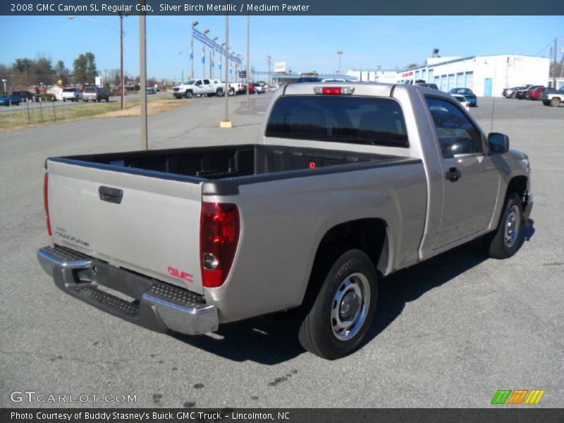 Silver Birch Metallic / Medium Pewter 2008 GMC Canyon SL Regular Cab