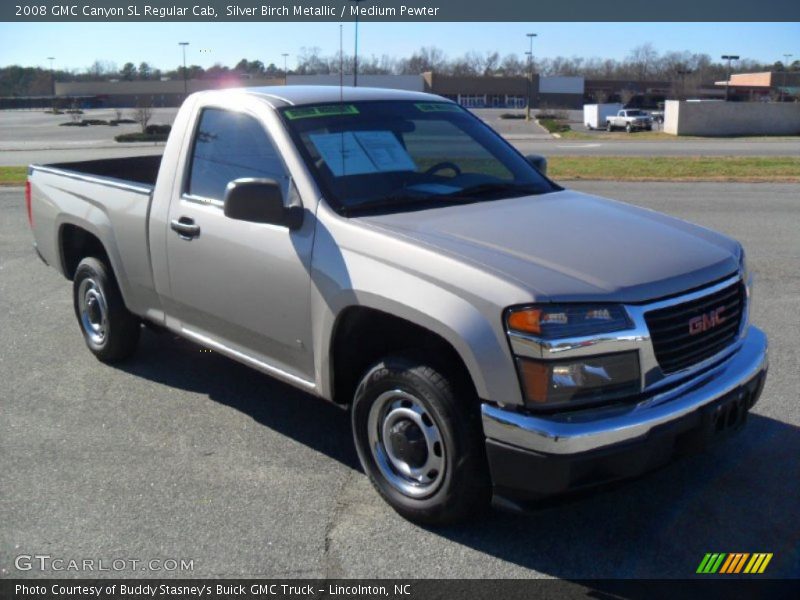 Silver Birch Metallic / Medium Pewter 2008 GMC Canyon SL Regular Cab