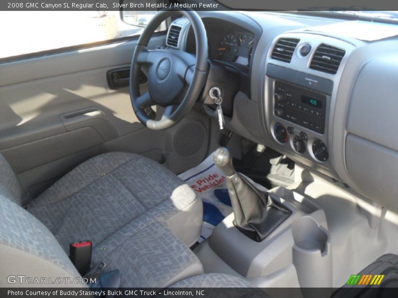 Silver Birch Metallic / Medium Pewter 2008 GMC Canyon SL Regular Cab