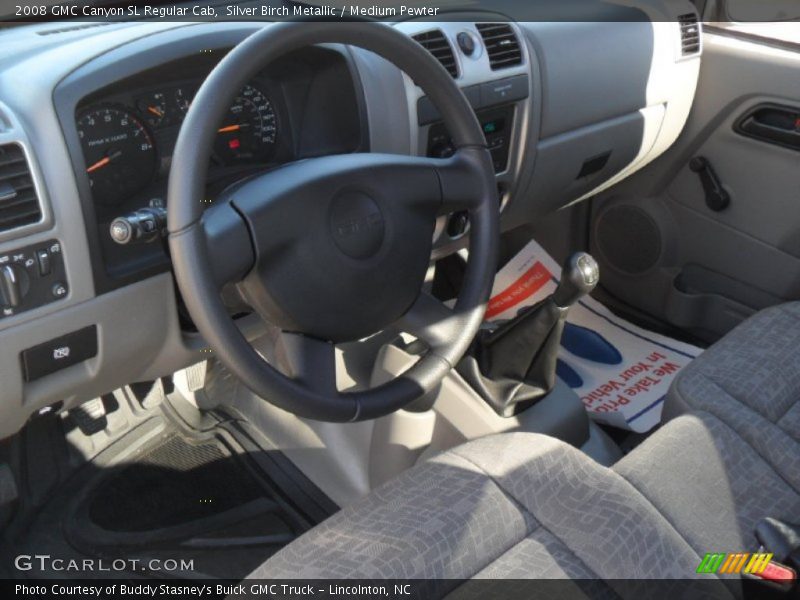Silver Birch Metallic / Medium Pewter 2008 GMC Canyon SL Regular Cab