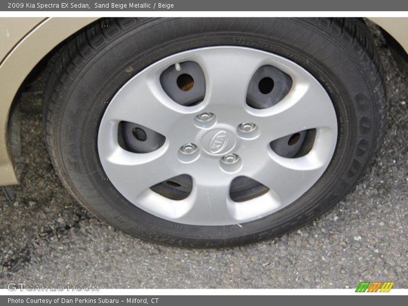 Sand Beige Metallic / Beige 2009 Kia Spectra EX Sedan