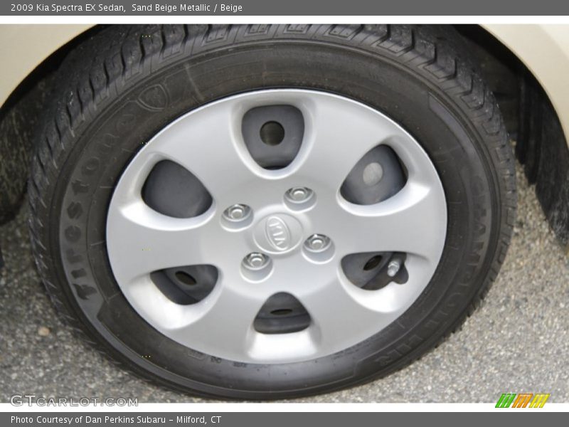 Sand Beige Metallic / Beige 2009 Kia Spectra EX Sedan