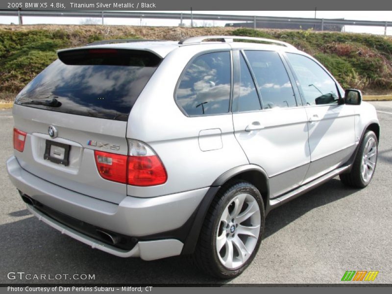 Titanium Silver Metallic / Black 2005 BMW X5 4.8is