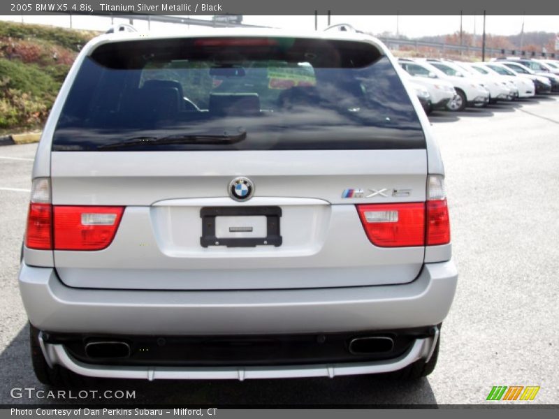Titanium Silver Metallic / Black 2005 BMW X5 4.8is