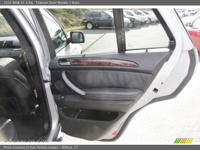 Titanium Silver Metallic / Black 2005 BMW X5 4.8is