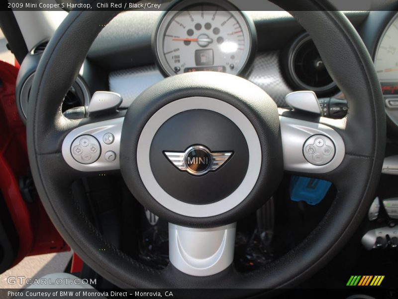Chili Red / Black/Grey 2009 Mini Cooper S Hardtop