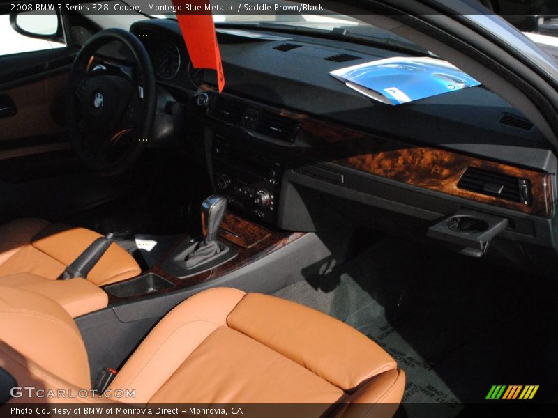 Montego Blue Metallic / Saddle Brown/Black 2008 BMW 3 Series 328i Coupe