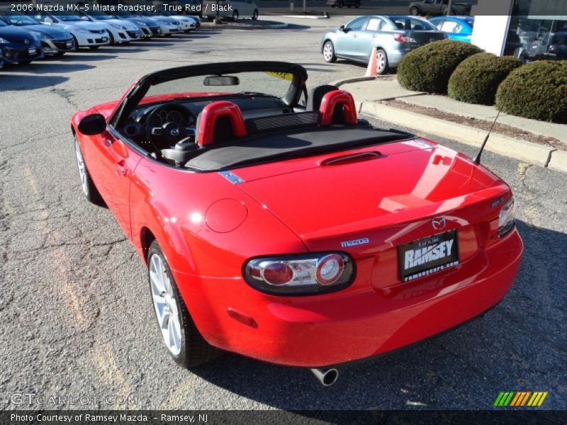 True Red / Black 2006 Mazda MX-5 Miata Roadster
