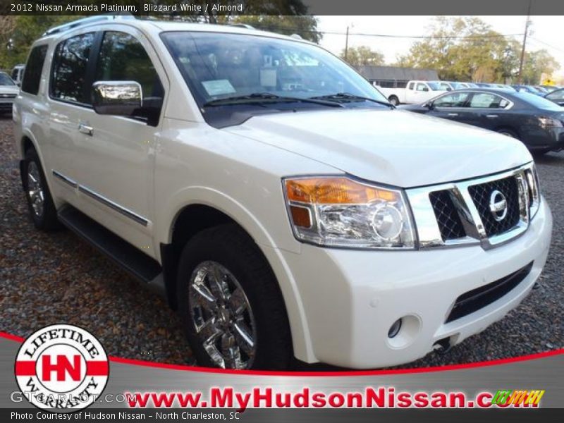 Blizzard White / Almond 2012 Nissan Armada Platinum