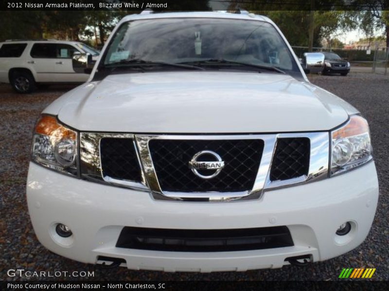 Blizzard White / Almond 2012 Nissan Armada Platinum