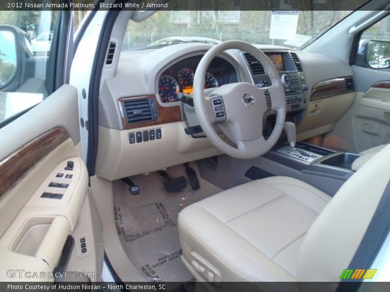 Blizzard White / Almond 2012 Nissan Armada Platinum